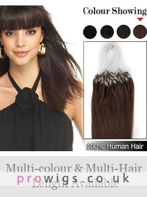 18" 100% Micro Loop Human Hair Extensions