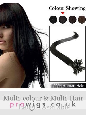 18" 100% Human Hair Nail Tip Extensions