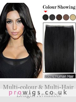 20" PU Skin Weft Remy Human Hair Extensions