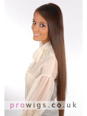 24 Inches Full Head 6 Pcs Clip In Human Hair Extensions