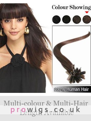 18" 100S Human Hair Nail Tip Extension