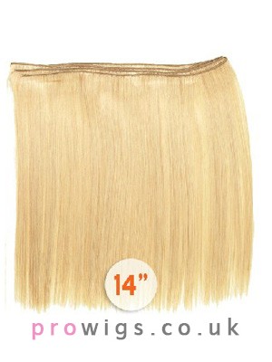 14" Straight Synthetic Weft Extension