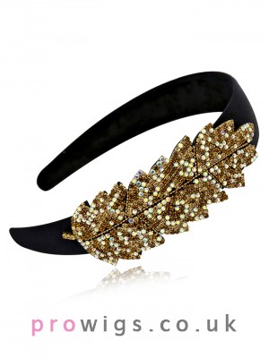 Unique Hand Made Austrian Diamond Leaves Hair Bands For Women