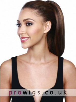 Charming Silky Straight Natural Drawstring Hairpieces