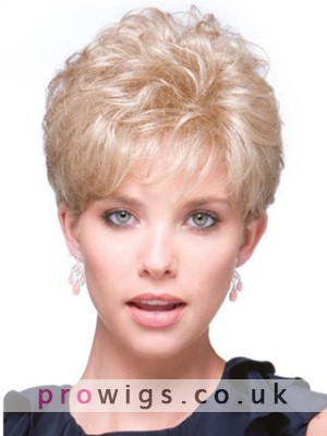 Short Curly Top Piece Wig