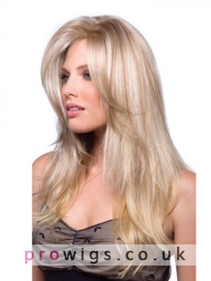 Long Accent Top Piece Wig