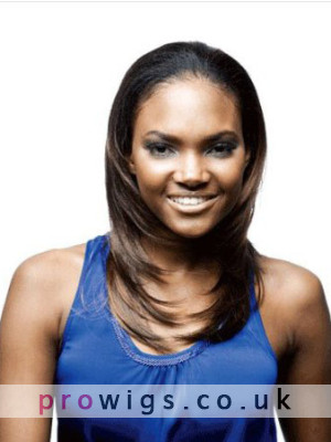 Attractive Medium Straight Synthetic Half Wig