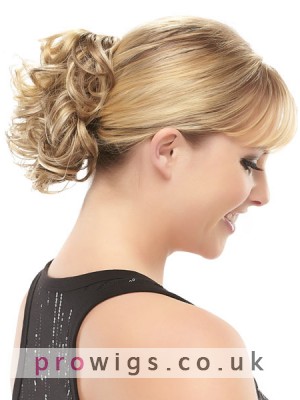 Classy Claw Clip Synthetic Curly Wrap