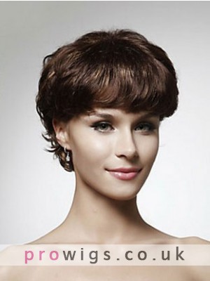 100% Human Hair Short Curly Wig