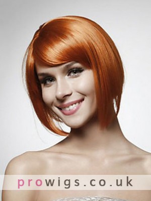 100% Human Hair Short Bob Style Wig