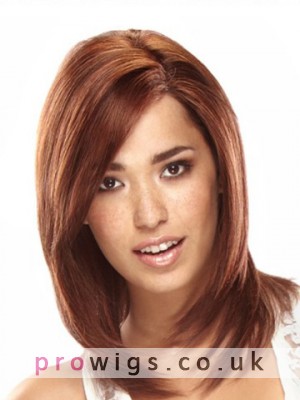 Shoulder Length 100% Human Hair Lace Front Wig