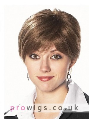 Short Lace Front Grey Wig