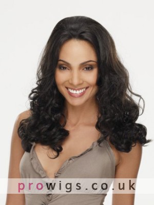 18" Wavy Lace Front Remy Human Hair Wig