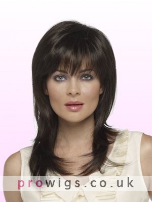 16" Straight Capless Remy Human Hair Wig