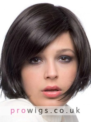 8" Bob Style Lace Front Human Hair Wig