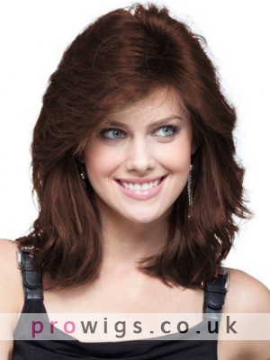 Feminine Romantic Style Human Hair Lace Front Wig