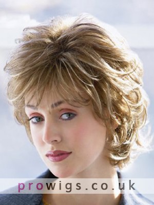 Wavy Layers Human Hair Lace Front Wig