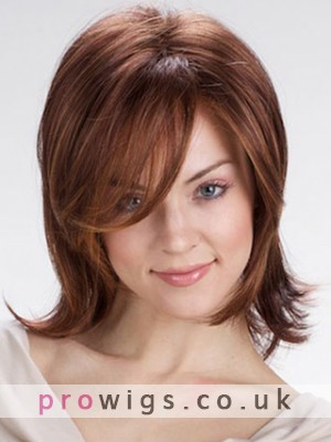 Layered Mid-Length Synthetic Wig With Bangs
