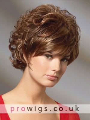 Clearance Short Curly Classic Cut Remy Human Hair Wig
