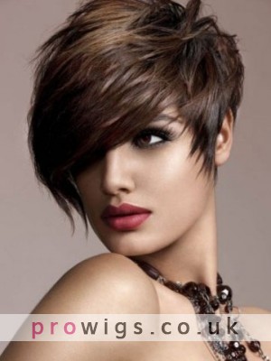 High Fashion Synthetic Short Straight Wig