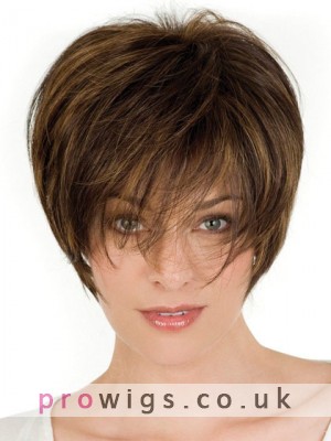 Feminine Short Crop Lace Front Remy Hair Wig