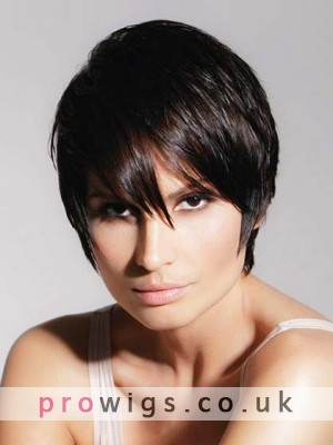 Fashion Simple Smart Short 100% Remy Human Hair Wig