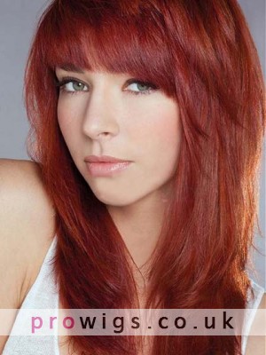 Professional Polished Youthful Long Layered Human Hair Wig