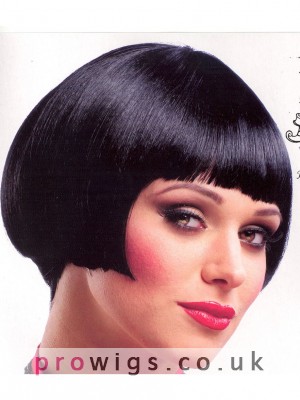 Pixie Cut Full Lace Graceful Bob Hairstyle Straight Remy Human Hair Wig