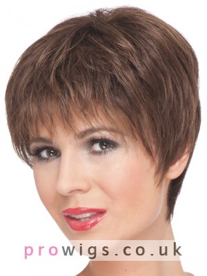 Fit Exquisite Short Remy Human Hair Capless Wig