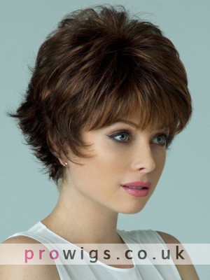 Stand Short Capless Remy Human Hair Wig