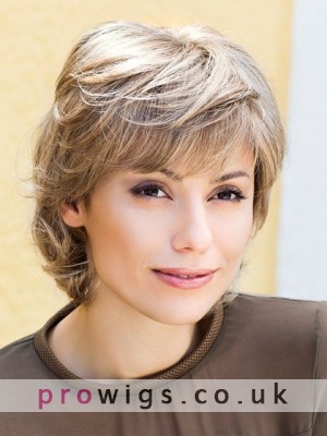 Natural Straight Capless Short Wig With Bangs