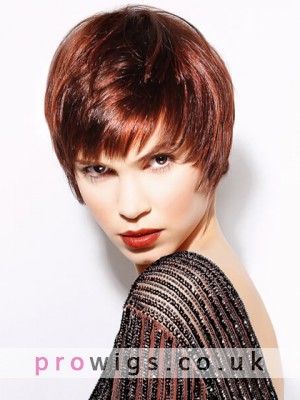 Attractive Remy Human Hair Capless Short Wig 