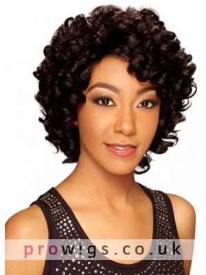 Afros Curly Full Lace Remy Human Hair Wig