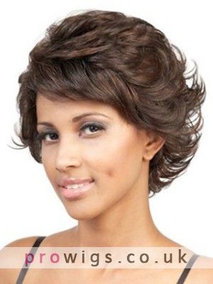 Short Wavy Synthetic Lace Front Wig