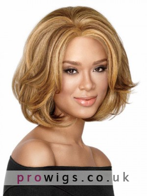 Synthetic Bob Style Mid-length Wig