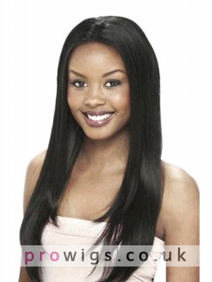 24 Inch Silky Straight Remy Human Hair Lace Front Wigs