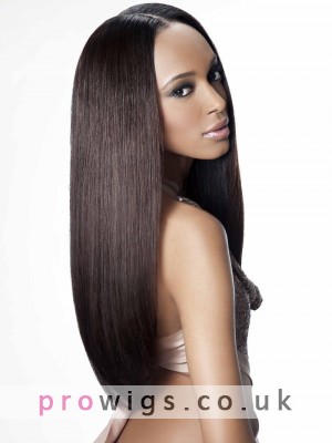 Best Quality 100% Remy Human Hair Long Straight Full Lace Wig
