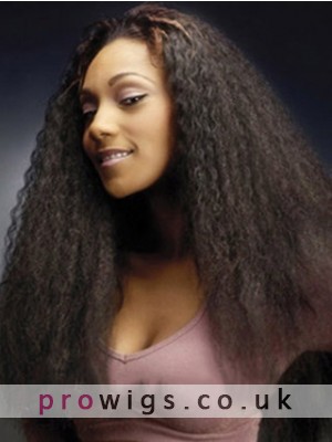 Quality Wigs Long Straight No Bang African American Lace Wigs For Women 22 Inch