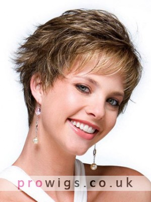 Modern Pixie With Short Face-Framing Sides Synthetic Wig