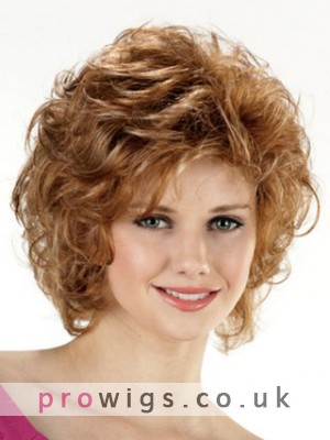 Short Curly Lace Front Synthetic Wig