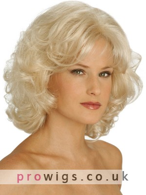 Mid-Length And Bottom Layered Wavy Synthetic Wig