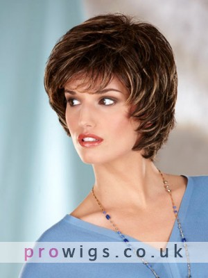Short Layers Capless Synthetic Wig