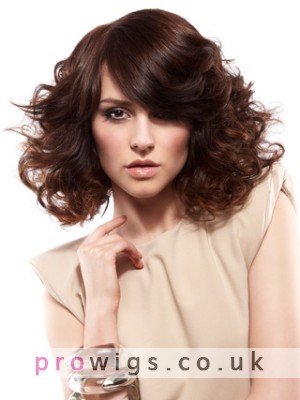 Gorgeous Front Lace Spiral Wavy Synthetic Wig