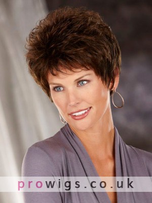 Short Synthetic Wig With Spiky Texture
