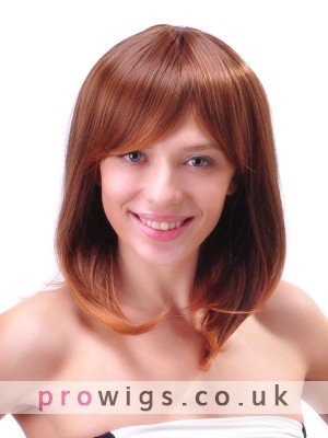 Medium Capless Straight Synthetic Beautifu Wig For Women
