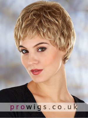  Gorgeous Short Wavy Synthetic Lace Front Wig