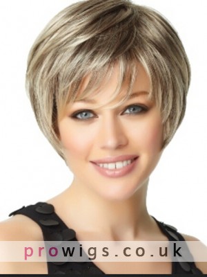 Gorgeous Short Capless Straight Synthetic Hair Wig
