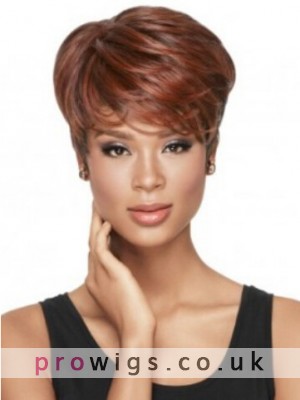 Hand-tied Women's Short Full Lace Straight Wig