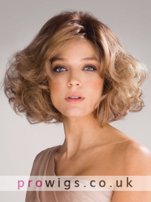 Fashion Synthetic Medium Curly Woman Wigs