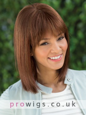 Shoulder-length Hair Silkystrsight Lace Front Wig